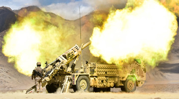 Vehicle-mounted howitzer in live-fire assessment