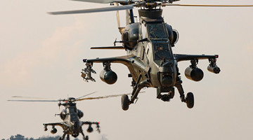 Helicopters in multi-subject flight training exercise
