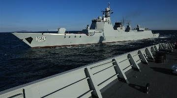 Vessels conduct drill in Yellow Sea