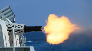 Frigate fires in live-fire training