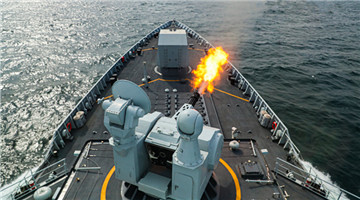 Destroyer flotilla conducts drill in Yellow Sea