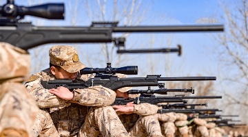 Snipers in intensive training