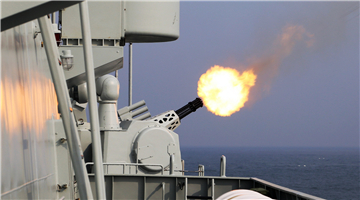 Frigate Rizhao in its inaugural live-fire training
