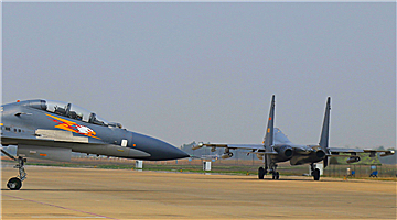 J-11 fighter jets prepare for combat sortie