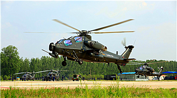 Attack helicopters lift off for training
