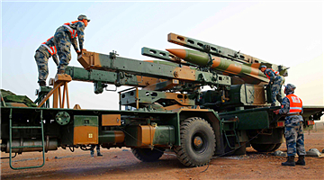 HQ-12 anti-aircraft missiles fired in Gobi Desert