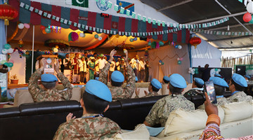 Chinese peacekeeping contingent attends Pakistan Independence Day celebration
