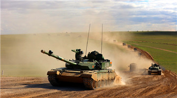 Armored vehicles train in ancient battleground