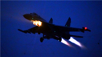 Fighter jets' night flight mission