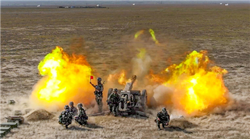 Live-fire training in Xinjiang Military Command