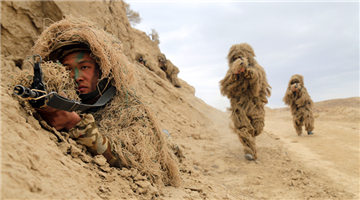 Tactical training exercise in Xinjiang