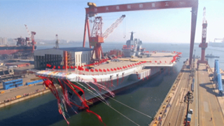 5th launching anniversary of aircraft carrier Shandong
